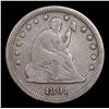 Image 2 : 1891-p Seated Liberty Quarter 25c Grades vf+