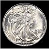 Image 2 : 1942-p Walking Liberty Half Dollar 50c Grades Select Unc