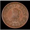 Image 2 : 1863 Philip Best Lager Beer Empire Brewery Wisconsin Civil War Token F-510C-1a1 1c Grades Select Unc