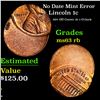 Image 1 : No Date Lincoln Cent Mint Error 1c Grades Select Unc RB
