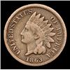 Image 2 : 1863 Indian Cent 1c Grades vf+