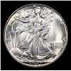 Image 2 : 1947-p Walking Liberty Half Dollar 50c Grades Choice+ Unc