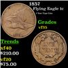 Image 1 : 1857 Flying Eagle Cent 1c Grades vf++