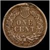 Image 3 : 1862 Indian Cent 1c Grades VF Details