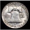 Image 3 : 1951-d Franklin Half Dollar 50c Grades Choice Unc FBL