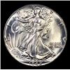 Image 2 : 1942-p Walking Liberty Half Dollar 50c Grades Choice+ Unc