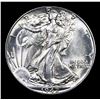 Image 2 : 1942-p Walking Liberty Half Dollar 50c Grades Choice+ Unc