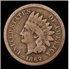 Image 2 : 1862 Indian Cent 1c Grades f+