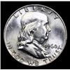 Image 2 : 1960-d Franklin Half Dollar 50c Grades Select Unc