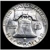 Image 3 : 1960-d Franklin Half Dollar 50c Grades Select Unc