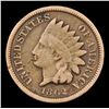 Image 2 : 1862 Indian Cent 1c Grades VF Details