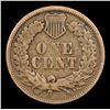 Image 3 : 1862 Indian Cent 1c Grades VF Details
