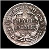 Image 3 : 1857-p Seated Liberty Half Dime 1/2 10c Grades vg details