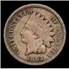 Image 2 : 1863 Indian Cent 1c Grades vg+