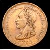 Image 2 : 1783 Washington & Independence Unity States Copper 1c Colonial Cent GW-104, Baker-1 1c Graded xf40 B