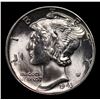 Image 2 : 1943-p Mercury Dime 10c Grades GEM Unc