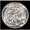 Image 2 : 1944-d Walking Liberty Half Dollar 50c Grades Choice Unc