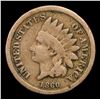 Image 2 : 1860 Indian Cent 1c Grades f+