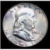 Image 2 : 1948-d Franklin Half Dollar 50c Grades Choice Unc FBL