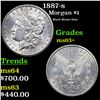Image 1 : 1887-s Morgan Dollar $1 Grades Select+ Unc