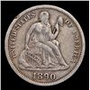 Image 2 : 1890-p Seated Liberty Dime 10c Grades vf++