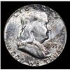 Image 2 : 1953-p Franklin Half Dollar 50c Grades Choice+ Unc