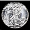 Image 2 : 1941-p Walking Liberty Half Dollar 50c Grades Choice+ Unc