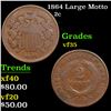 Image 1 : 1864 Large Motto Two Cent Piece 2c Grades vf++