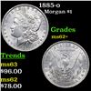 Image 1 : 1885-o Morgan Dollar $1 Grades Select Unc