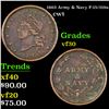 Image 1 : 1863 Army & Navy Civil War Token F-15/319a 1c Grades vf++
