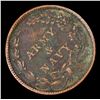 Image 3 : 1863 Army & Navy Civil War Token F-15/319a 1c Grades vf++
