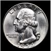 Image 2 : 1954-d Washington Quarter 25c Grades GEM Unc