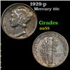 Image 1 : 1929-p Mercury Dime 10c Grades Choice AU