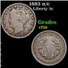 Image 1 : 1883 n/c Liberty Nickel 5c Grades vf++