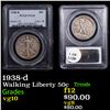 Image 1 : PCGS 1938-d Walking Liberty Half Dollar 50c Graded vg10 By PCGS