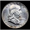 Image 2 : 1950-p Franklin Half Dollar 50c Grades Select Unc