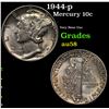 Image 1 : 1944-p Mercury Dime 10c Grades Choice AU/BU Slider
