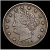 Image 2 : 1883 n/c Liberty Nickel 5c Grades vf++