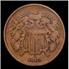 Image 2 : 1865 Fancy 5 Two Cent Piece 2c Grades vf++