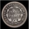 Image 3 : 1854-p Seated Liberty Half Dime 1/2 10c Grades vg+