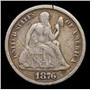 Image 2 : 1876-s Seated Liberty Dime 10c Grades VF Details