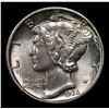 Image 2 : 1936-p Mercury Dime 10c Grades Select+ Unc