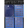 Image 1 : Complete Lincoln 1c Whitman folder #2, 1941-1975, 83 coins.