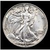Image 2 : 1943-p Walking Liberty Half Dollar 50c Grades Select Unc