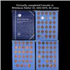 Image 1 : Virtually completed Lincoln 1c Whitman folder #2, 1941-1975, 85 coins. Missing only 1949-s, 1972-s, 