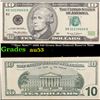 Image 1 : **Star Note** 1999 $10 Green Seal Federal Reserve Note Grades Select AU