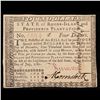 Image 2 : ***Auction Highlight*** Rhode Island Colonial Currency July 2nd, 1780 4 Dollars (4d) Fr-RI285 Printe