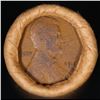 Image 2 : Mixed small cents 1c orig shotgun roll, 1917-s Wheat Cent, 1883 Indian Cent other end, Brinks Wrappe