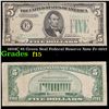 Image 1 : 1934C $5 Green Seal Federal Reserve Note Fr-1653 Grades f+
