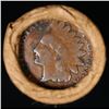 Image 3 : Mixed small cents 1c orig shotgun roll, 1917-d Wheat Cent, 1890 Indian Cent other end, Brinks Wrappe